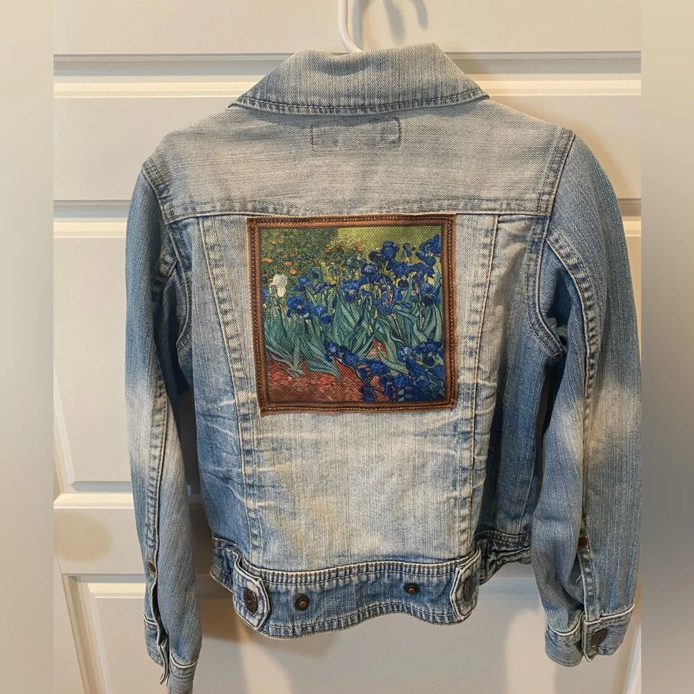 One-of-a-Kind Upcycled Denim Jacket Vincent Van Gogh
